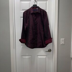 Robert Graham Limited Edition Scattered Stars in Burgundy